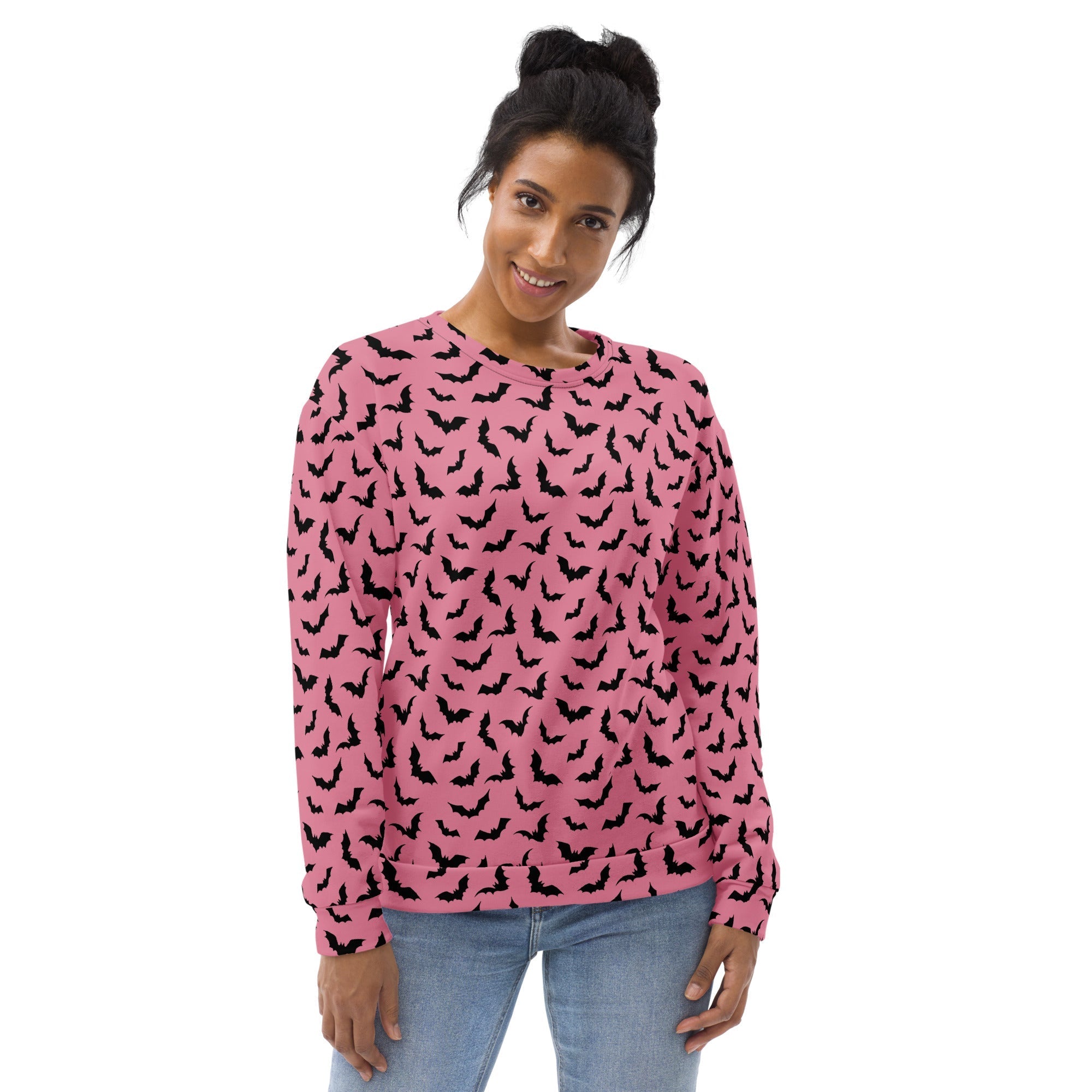 Bubblegum Bats Unisex Sweatshirt by Goth Cloth Co.