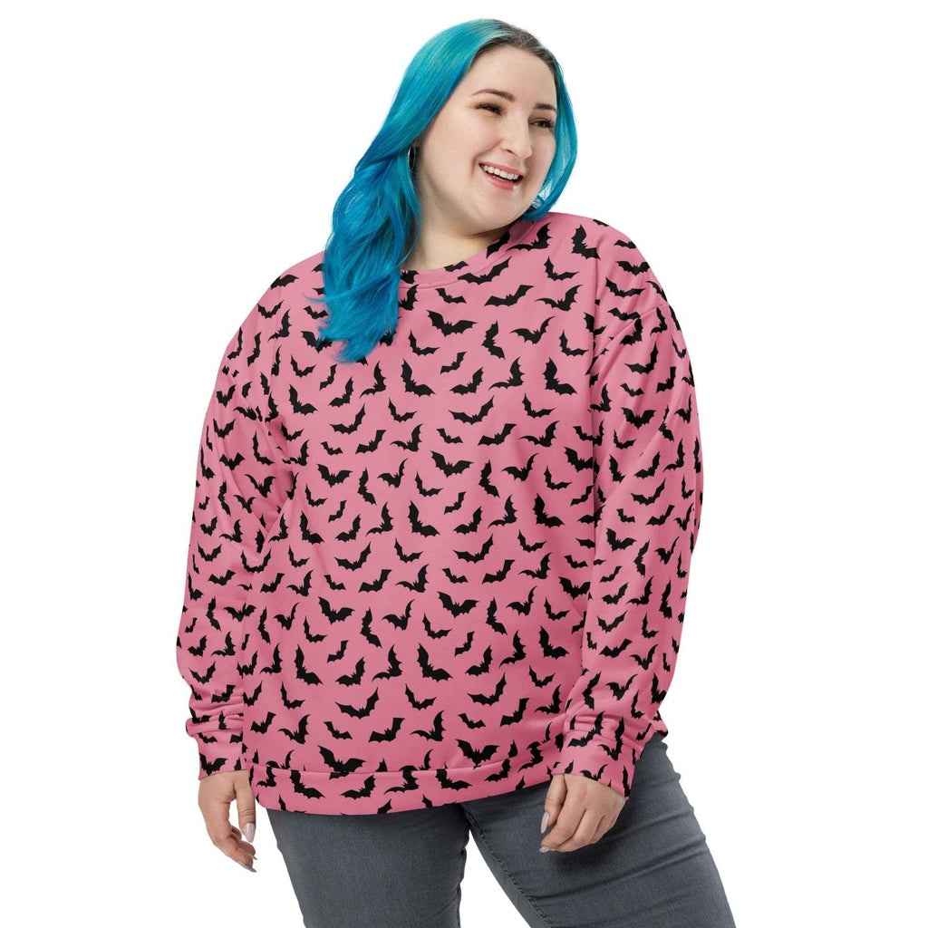 Bubblegum Bats Unisex Sweatshirt by Goth Cloth Co.