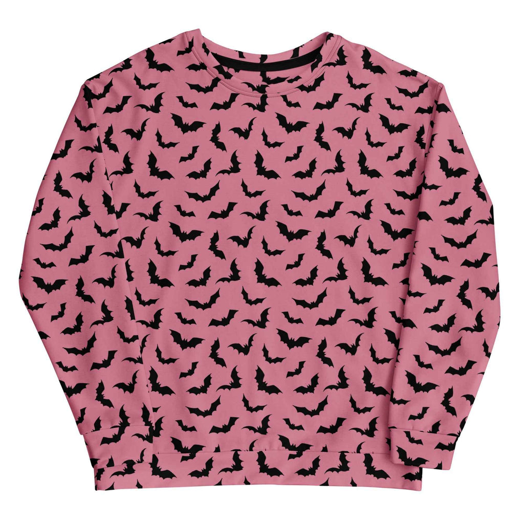 Bubblegum Bats Unisex Sweatshirt by Goth Cloth Co.