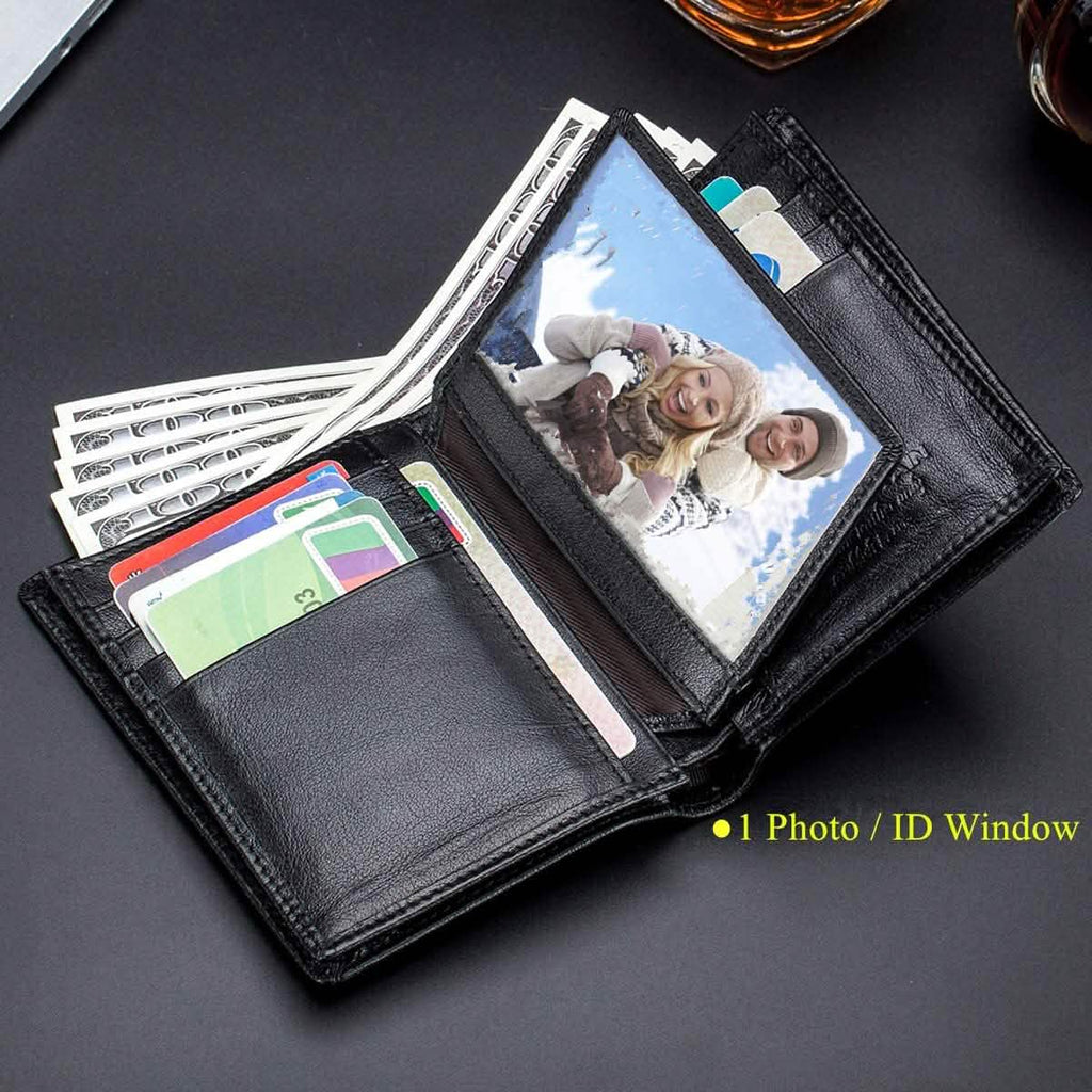 Bullcaptain Large Capacity Genuine Leather Bifold Wallet/Credit Card Holder by DailySale