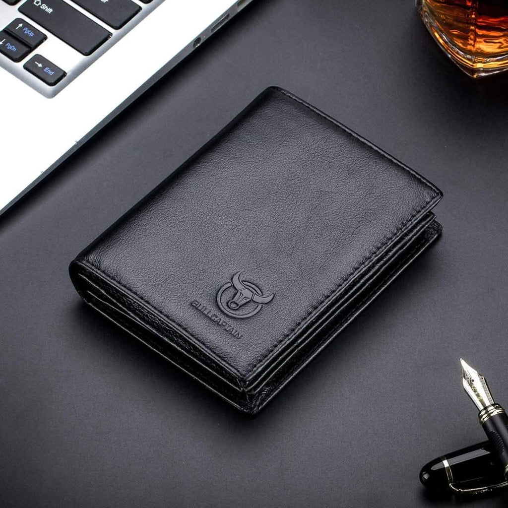 Bullcaptain Large Capacity Genuine Leather Bifold Wallet/Credit Card Holder by DailySale