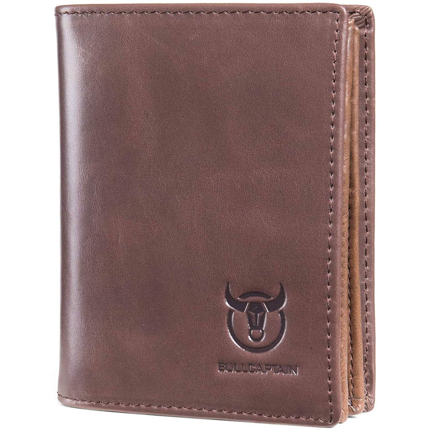 Bullcaptain Large Capacity Genuine Leather Bifold Wallet/Credit Card Holder by DailySale