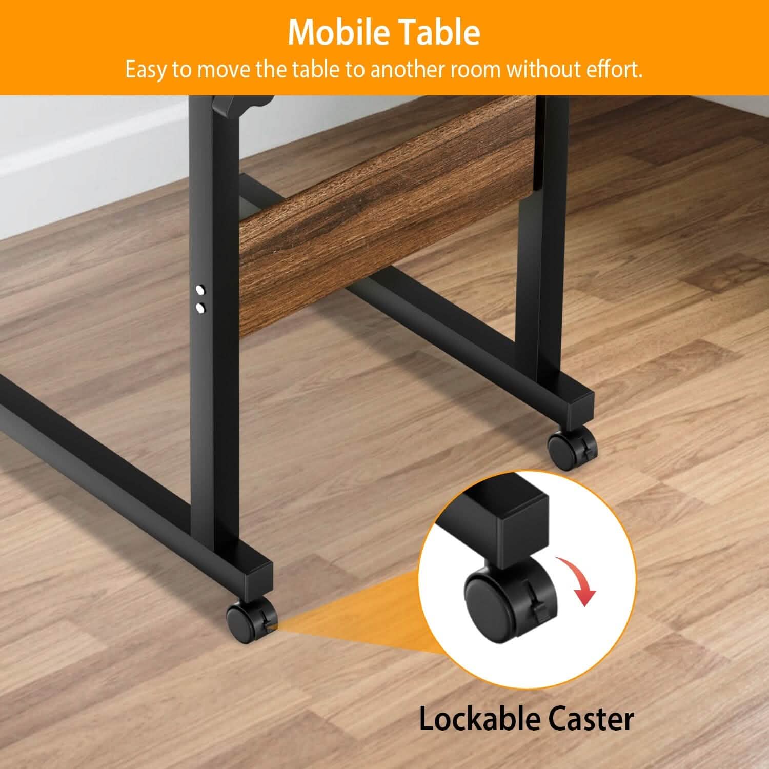 C Side Laptop Small Slim Snack Side Table by DailySale