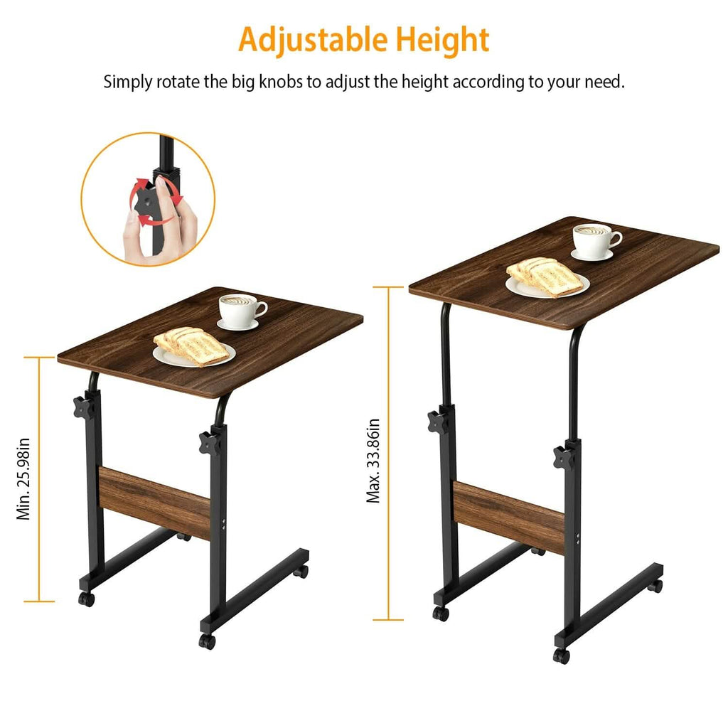 C Side Laptop Small Slim Snack Side Table by DailySale