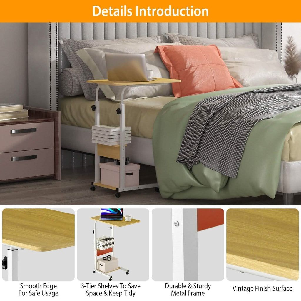 C Side Laptop Small Slim Snack Side Table by DailySale