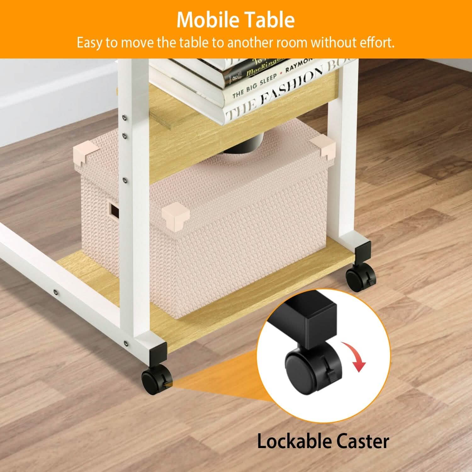 C Side Laptop Small Slim Snack Side Table by DailySale