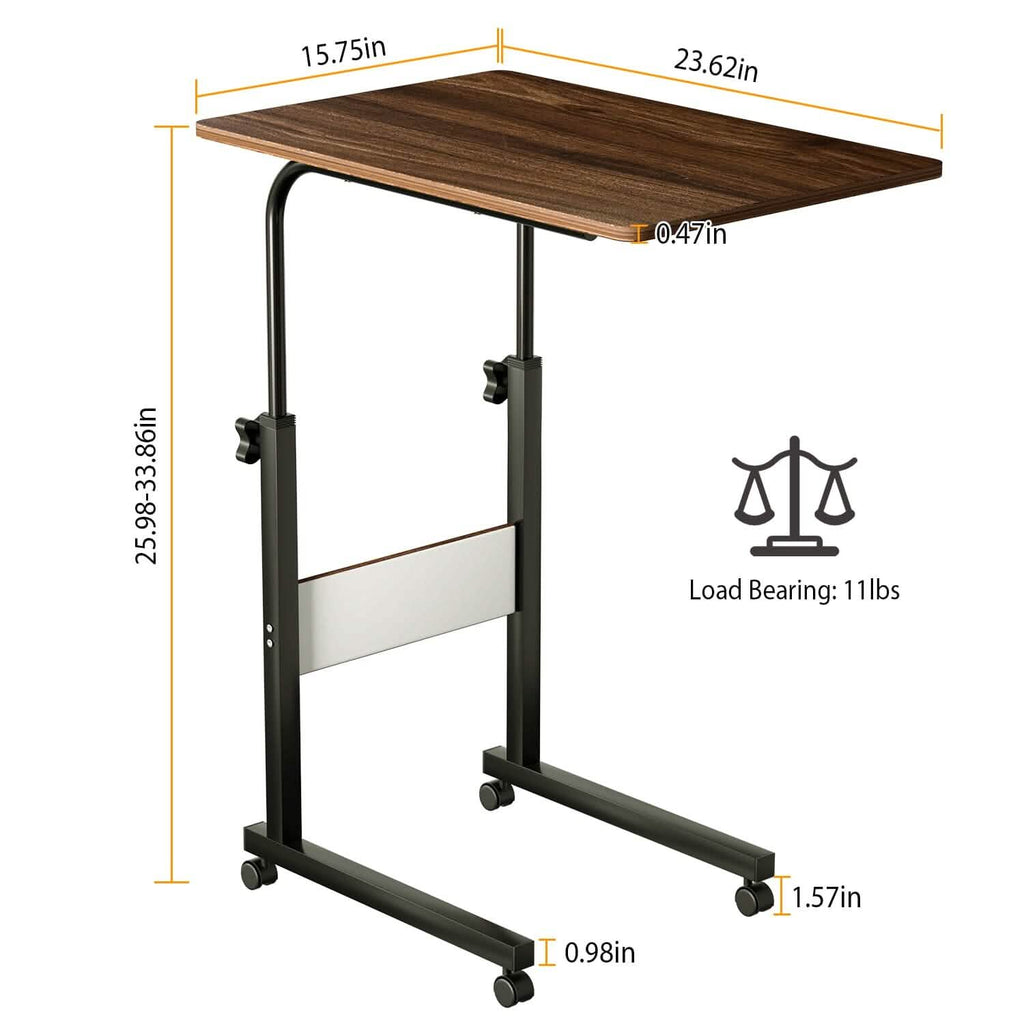 C Side Laptop Small Slim Snack Side Table by DailySale