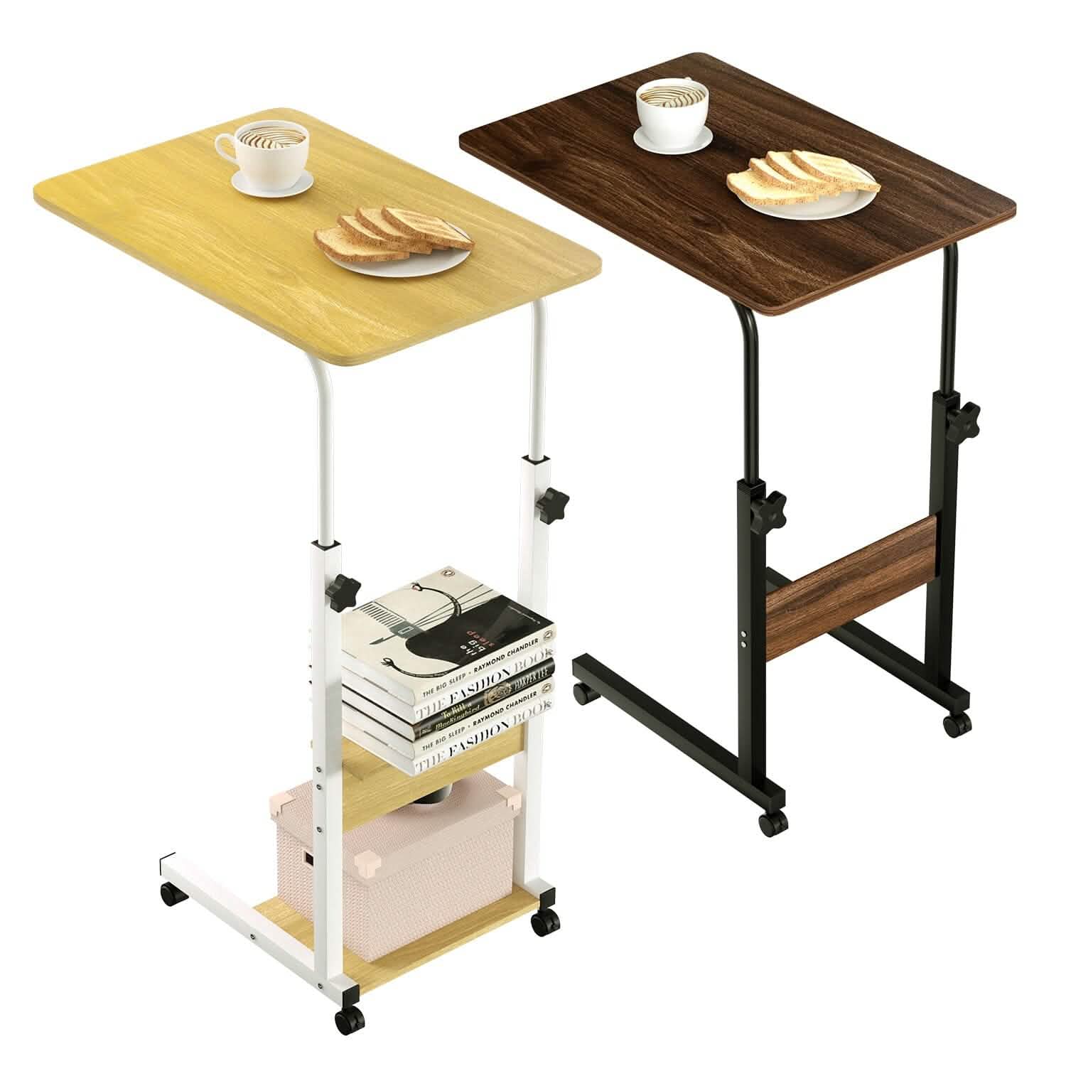 C Side Laptop Small Slim Snack Side Table by DailySale