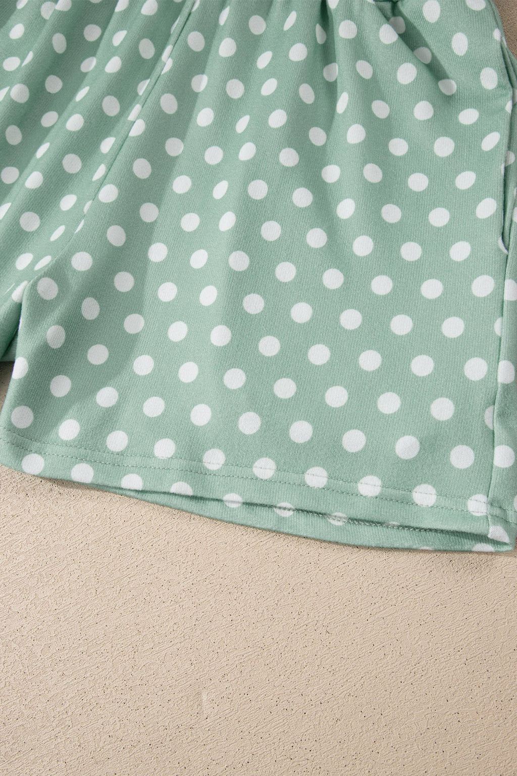 Purple Polka Dot Print Short Set