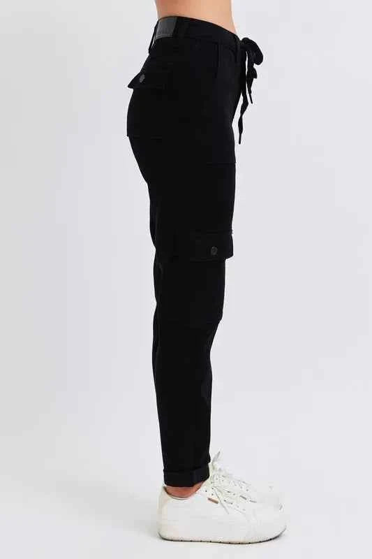 Judy Blue Full Size High Waist Cargo Cuffed Jogger Plus Size