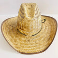 Cowboy Mexican Palm Leaf Straw Hat Sombrero Vaquero Artesanal de Palma by Chica Mexico