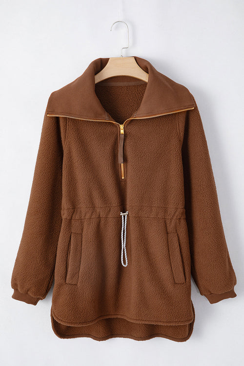 Audrey Half Zip Fleece Pullover by Threaded Pear