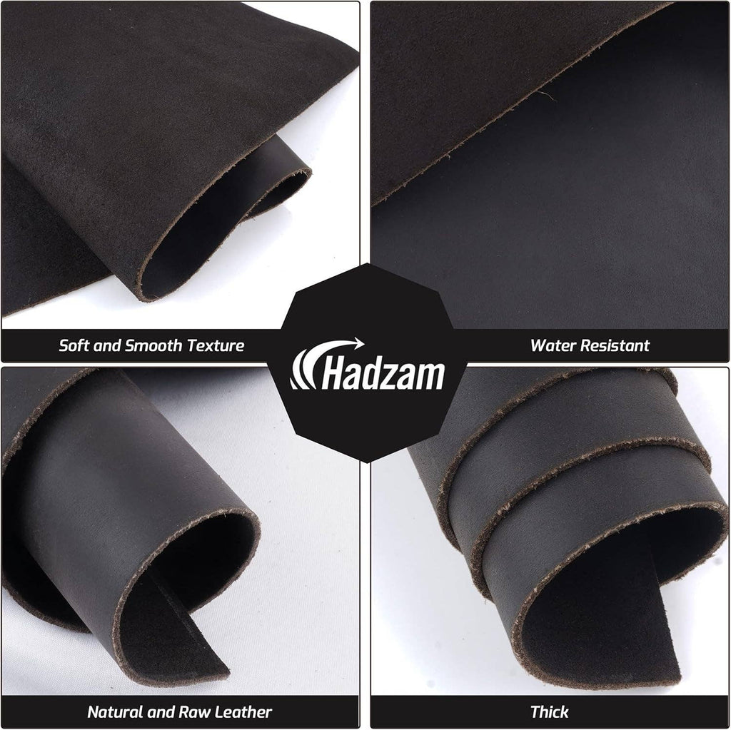 Full Grain Cowhide Leather 2mm Tooling Sheets - Craft & DIY by Hadzam