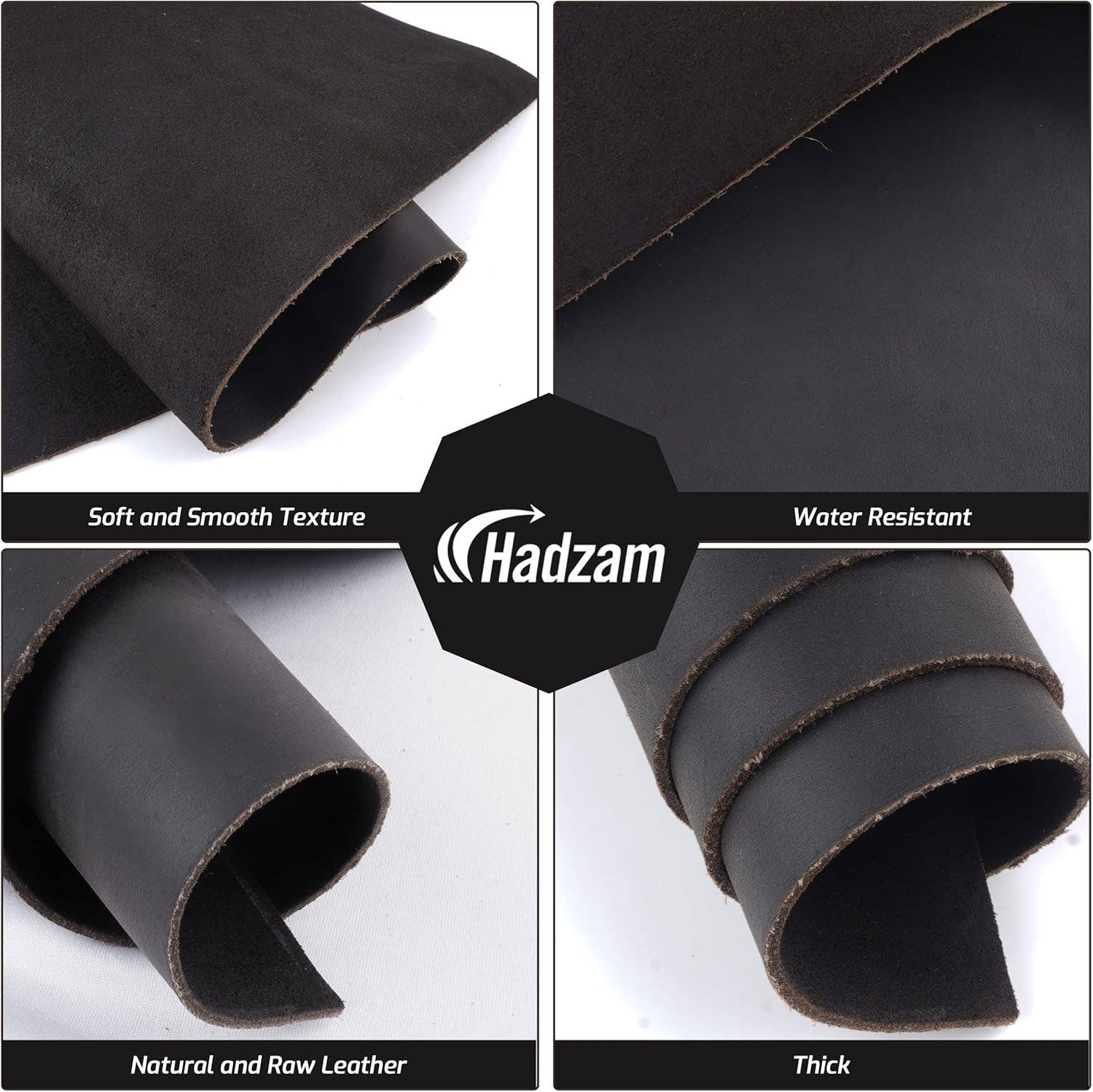 Full Grain Cowhide Leather 2mm Tooling Sheets - Craft & DIY by Hadzam