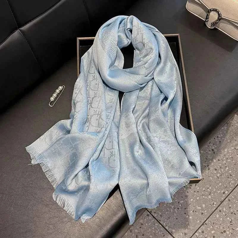 Raw Hem Warm Womens Scarf