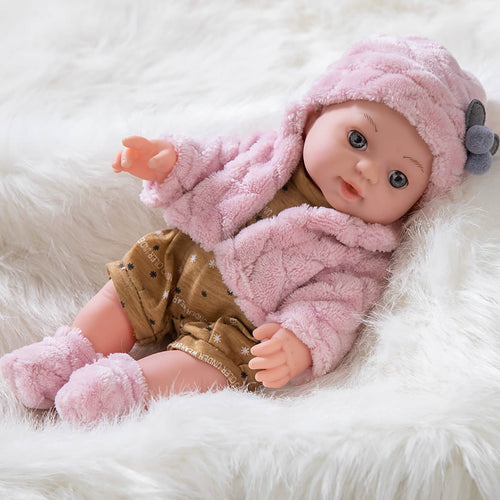 12" Pink Baby Doll – PVC Dress-Up Play Doll (Ages 3+) by DailySale