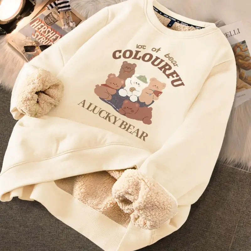 Thickened Printed Sweater for Women