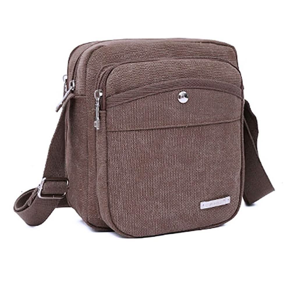 Canvas Button-Top Totes Bag