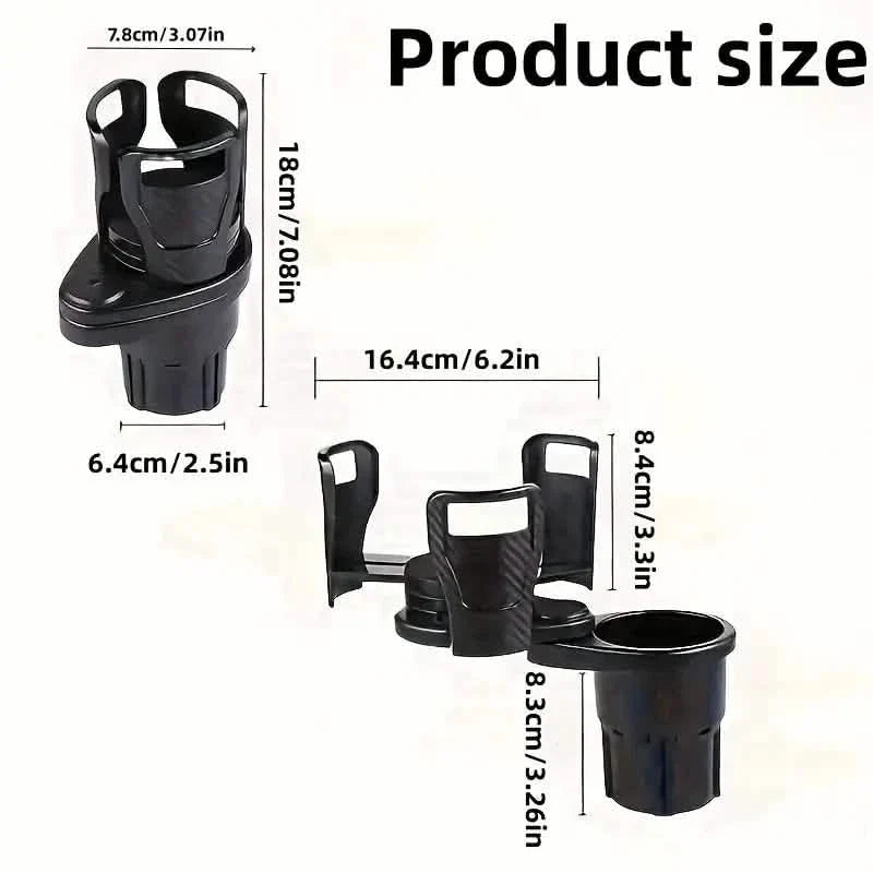 Car Adapter Adjustable Multifunctional Dual Cup Holder With Phone Holder Aromatherapy Organizer by DailySale