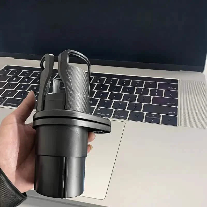 Car Adapter Adjustable Multifunctional Dual Cup Holder With Phone Holder Aromatherapy Organizer by DailySale