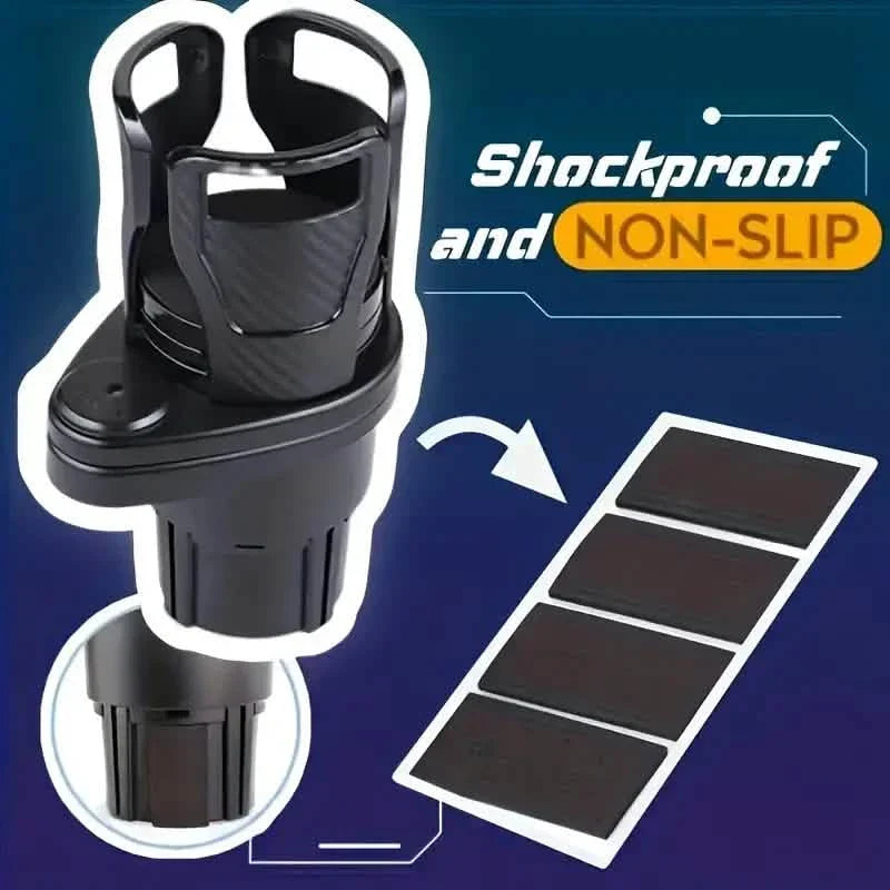 Car Adapter Adjustable Multifunctional Dual Cup Holder With Phone Holder Aromatherapy Organizer by DailySale