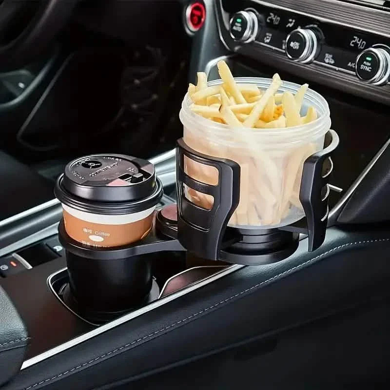 Car Adapter Adjustable Multifunctional Dual Cup Holder With Phone Holder Aromatherapy Organizer by DailySale