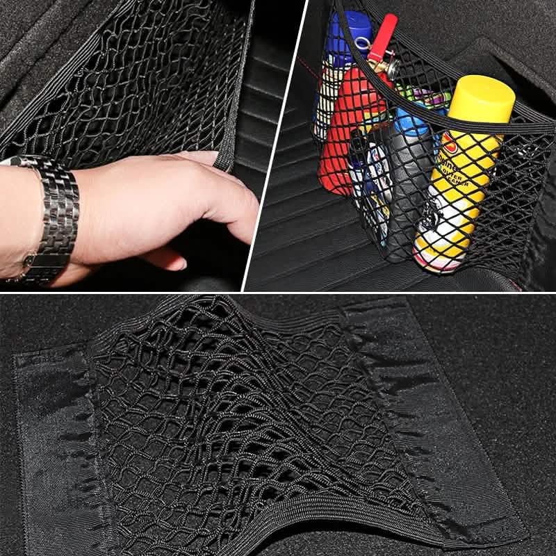 Car Back Rear Mesh Trunk Seat Elastic String Net Magic Sticker Universal Storage Bag by DailySale