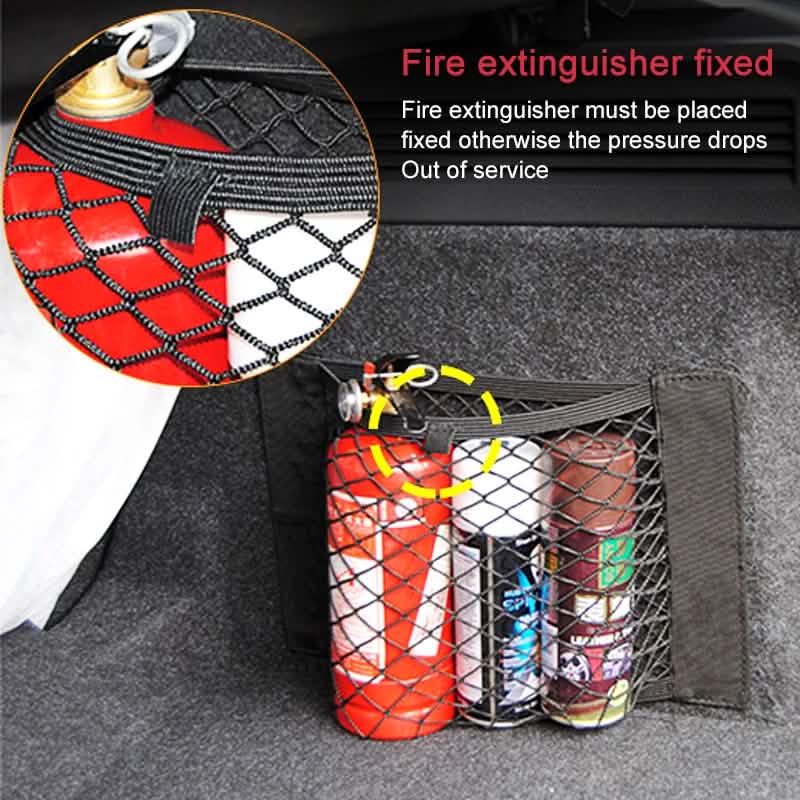 Car Back Rear Mesh Trunk Seat Elastic String Net Magic Sticker Universal Storage Bag by DailySale
