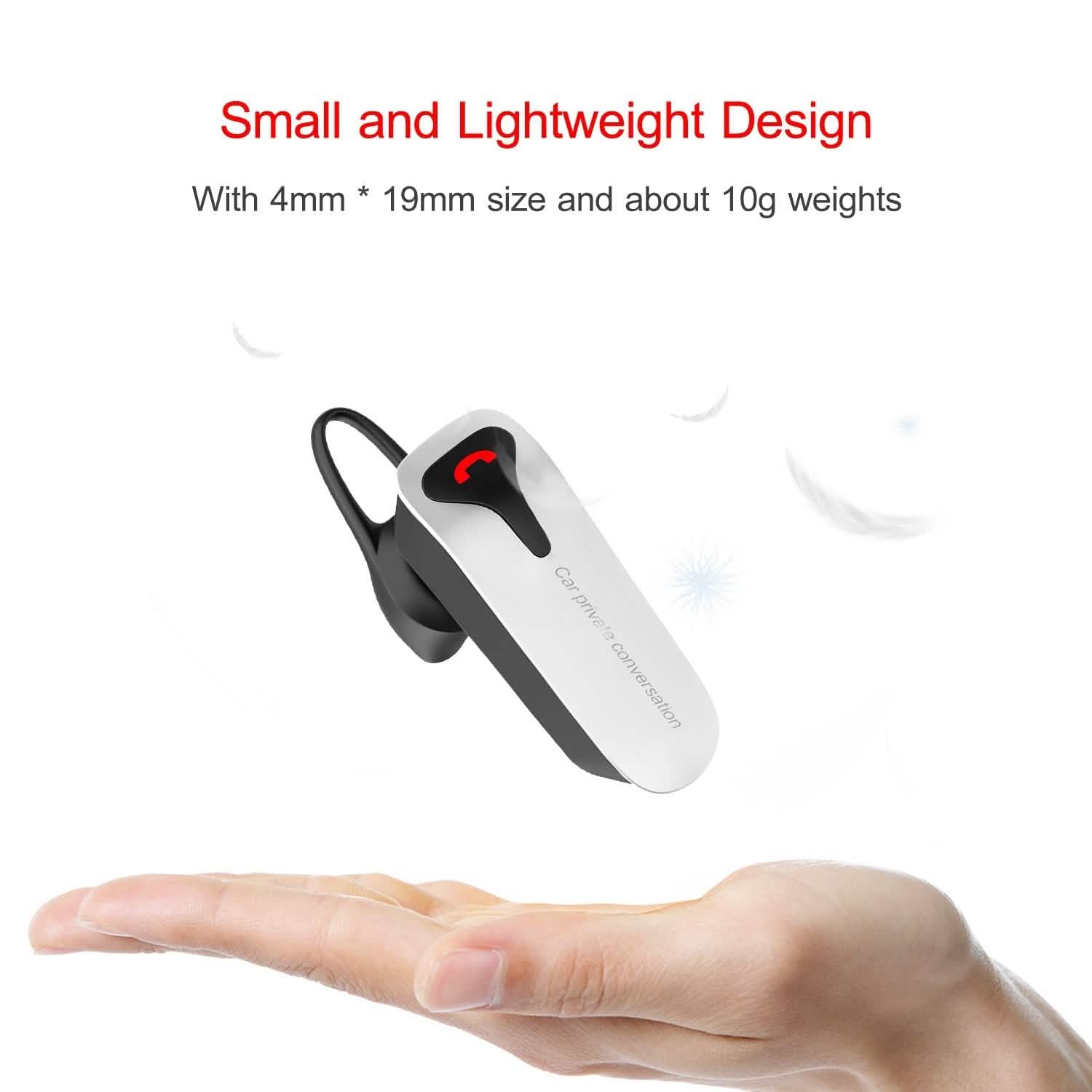 Car FM Transmitter with Wireless Earpiece 2 USB Charge Ports by DailySale