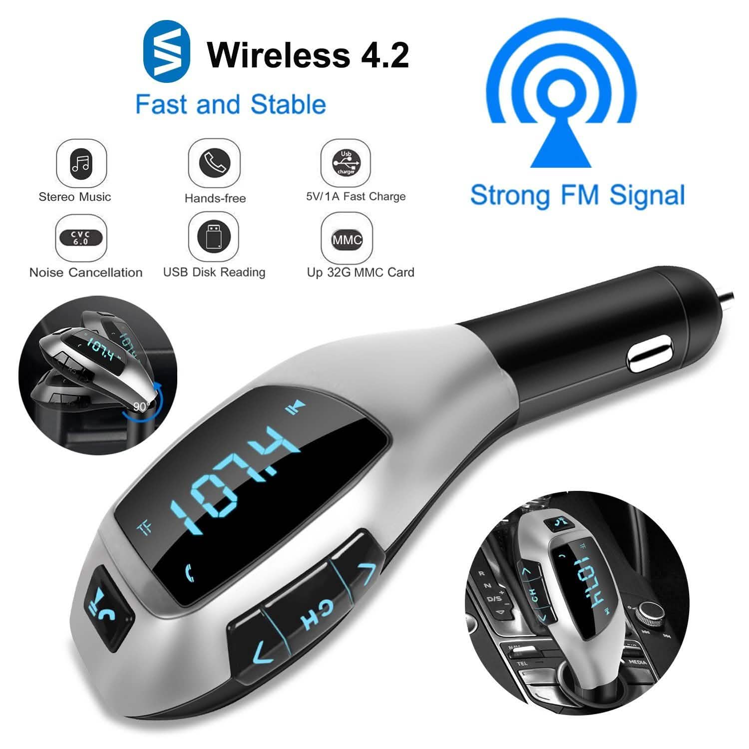 Car FM Wireless Transmitter USB Charge by DailySale