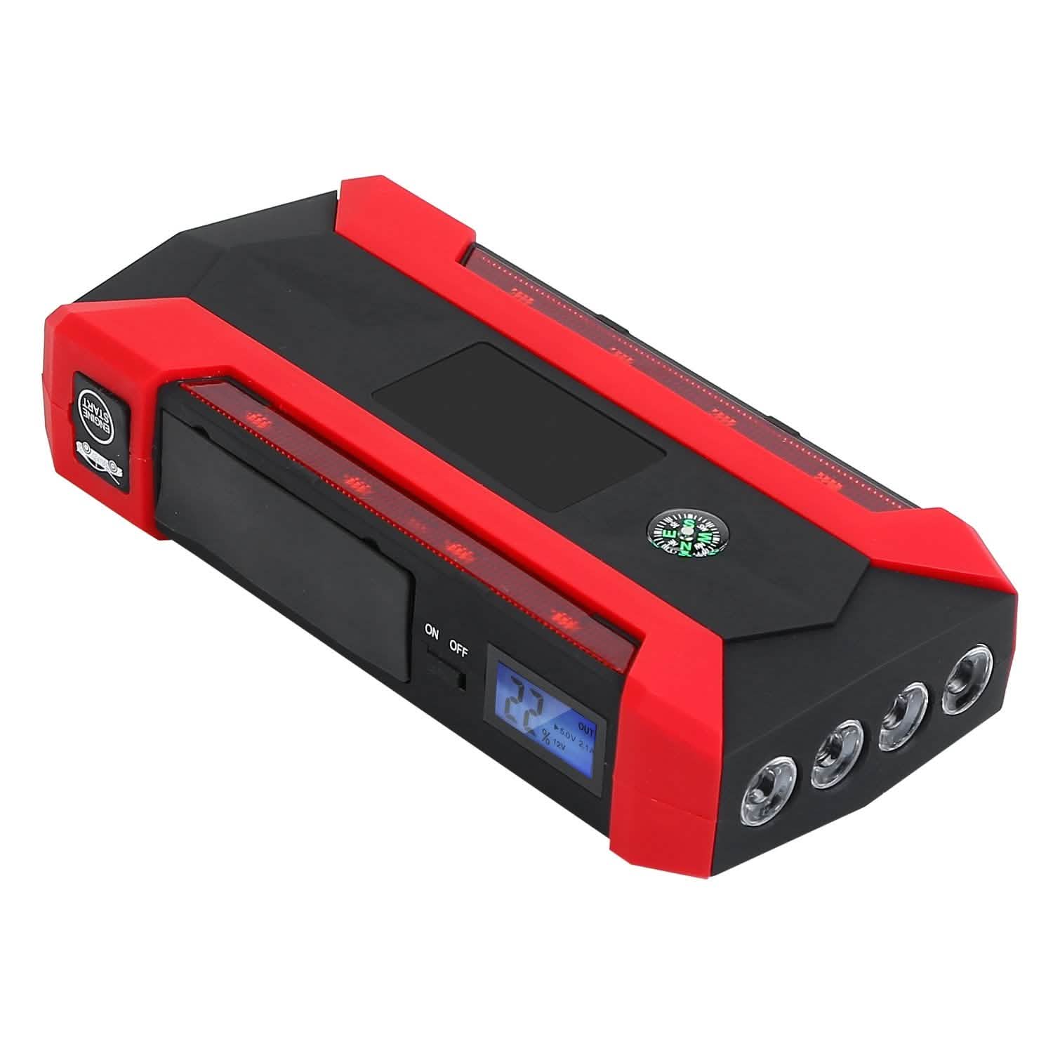 Car Jump Starter Booster with LCD Screen 4 Modes LED Flashlight by DailySale