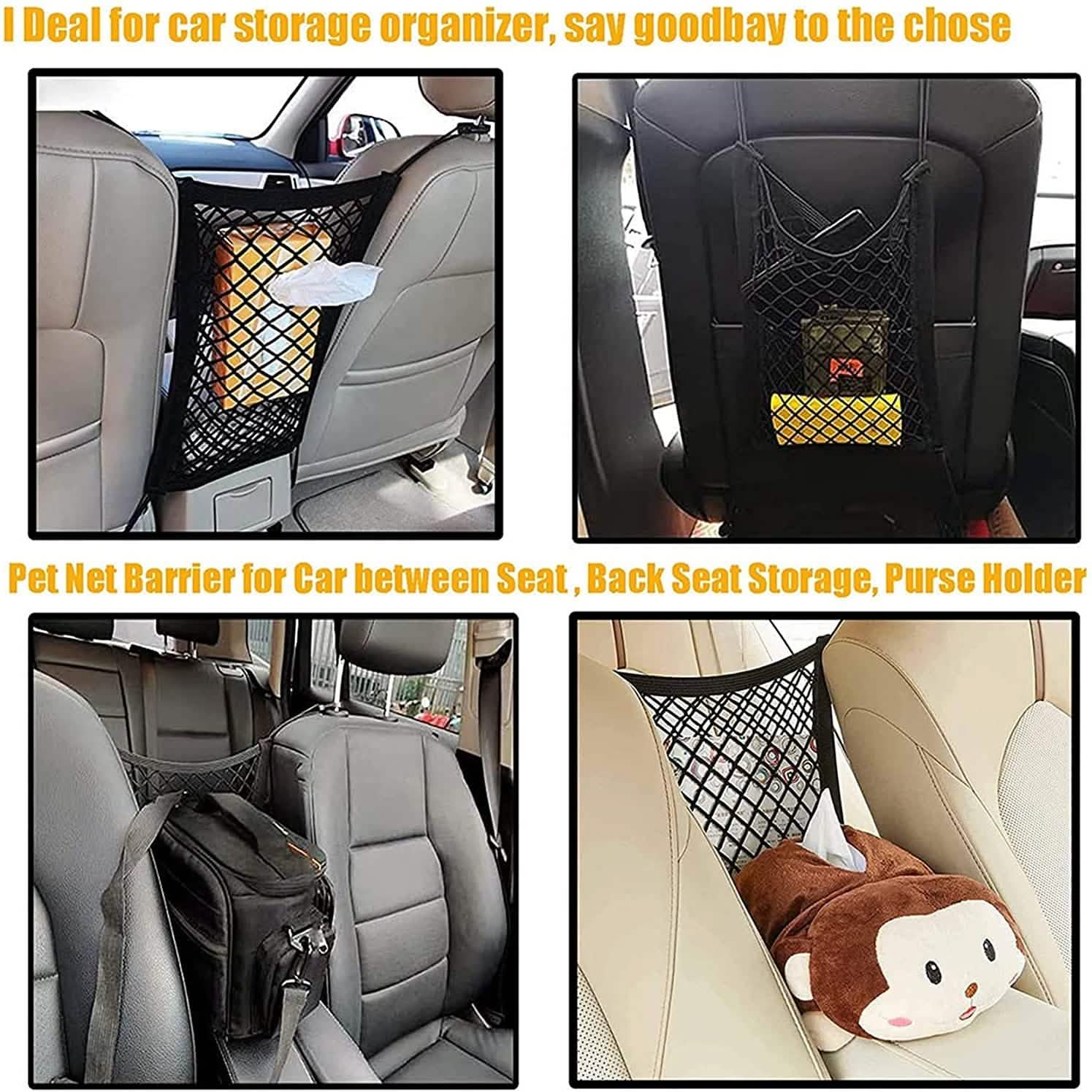 Car Pet Barrier Mesh Organizer by DailySale