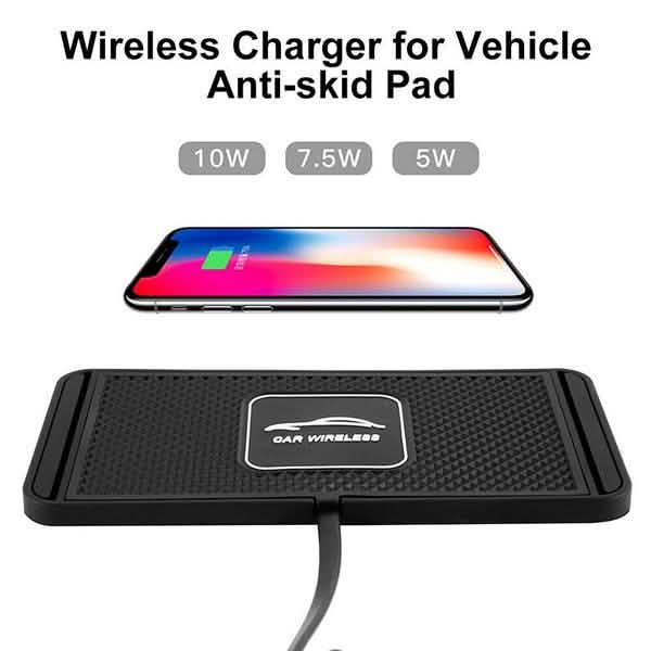 Car QI Wireless Phone Charger Non Slip Pad Mat Fast Charging by DailySale