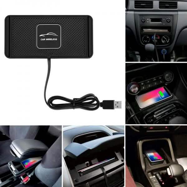 Car QI Wireless Phone Charger Non Slip Pad Mat Fast Charging by DailySale