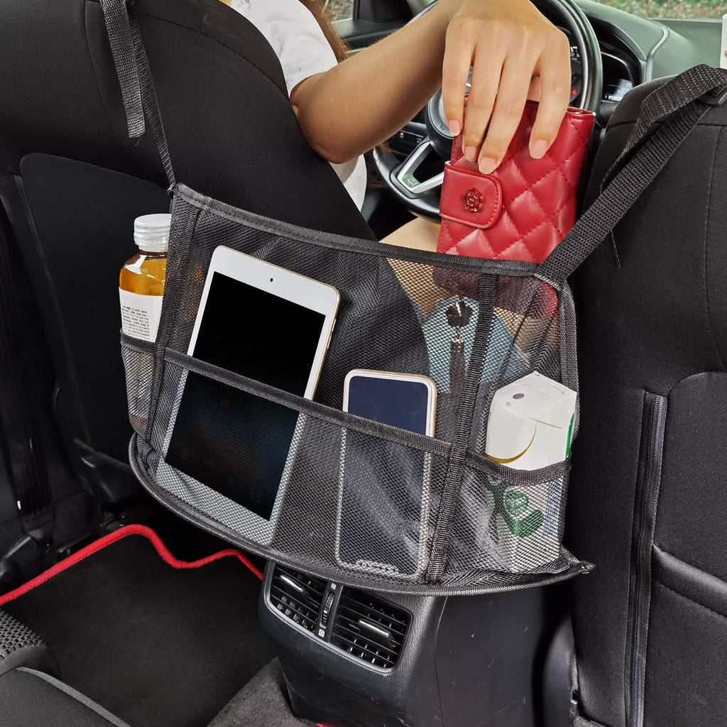 Car Storage Netting Pouch Seat Side Storage Mesh Organizer Bag by DailySale