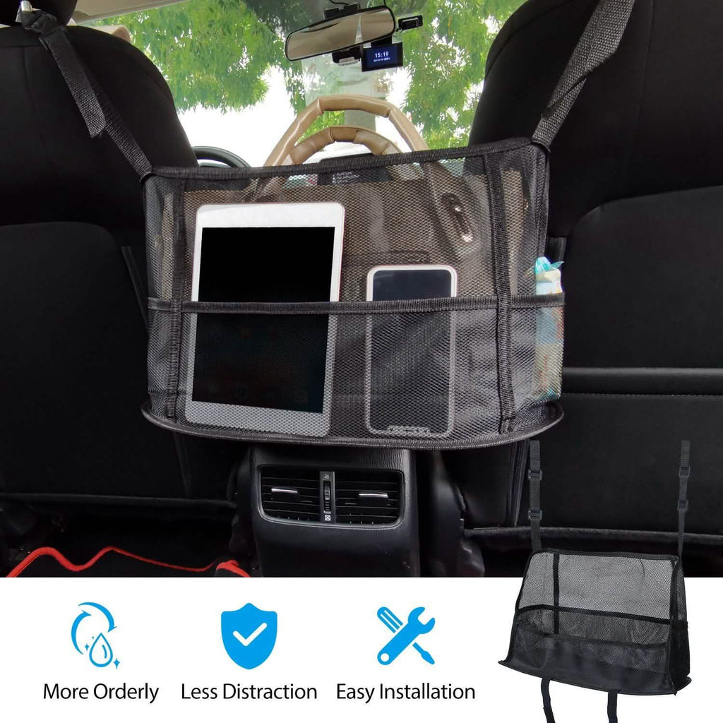 Car Storage Netting Pouch Seat Side Storage Mesh Organizer Bag by DailySale