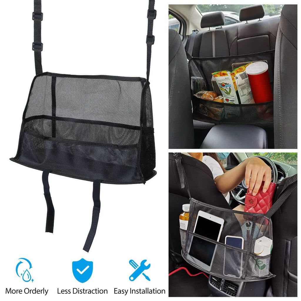 Car Storage Netting Pouch Seat Side Storage Mesh Organizer Bag by DailySale