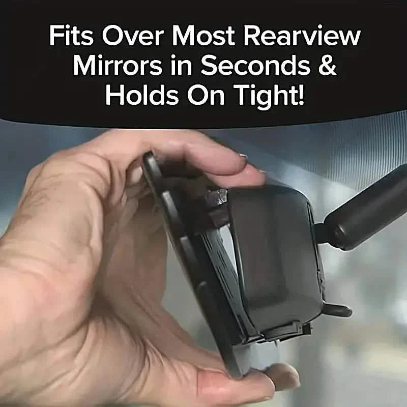 Car Wide Angle Rearview Mirror Curved Interior Large Field Of View Inside Mirror by DailySale