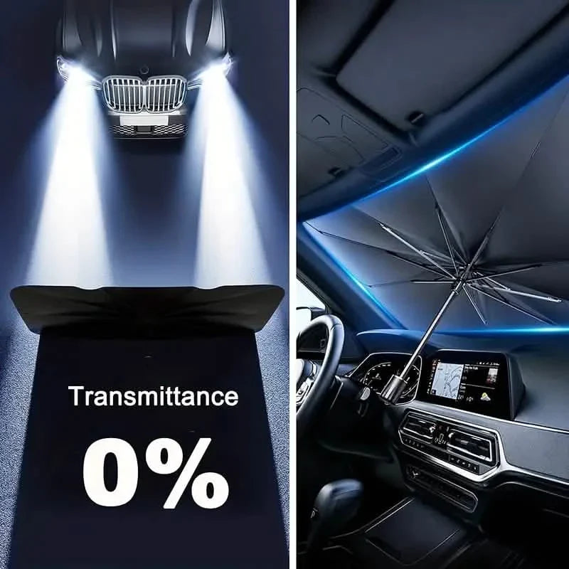 Car Windshield Sun Shade UV Rays and Heat Sun Visor Protector Foldable Reflector Umbrella by DailySale