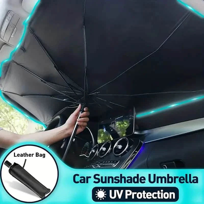Car Windshield Sun Shade UV Rays and Heat Sun Visor Protector Foldable Reflector Umbrella by DailySale