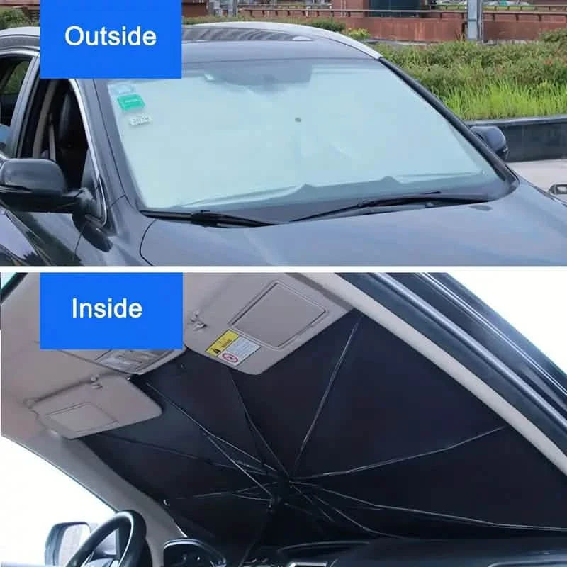 Car Windshield Sun Shade UV Rays and Heat Sun Visor Protector Foldable Reflector Umbrella by DailySale