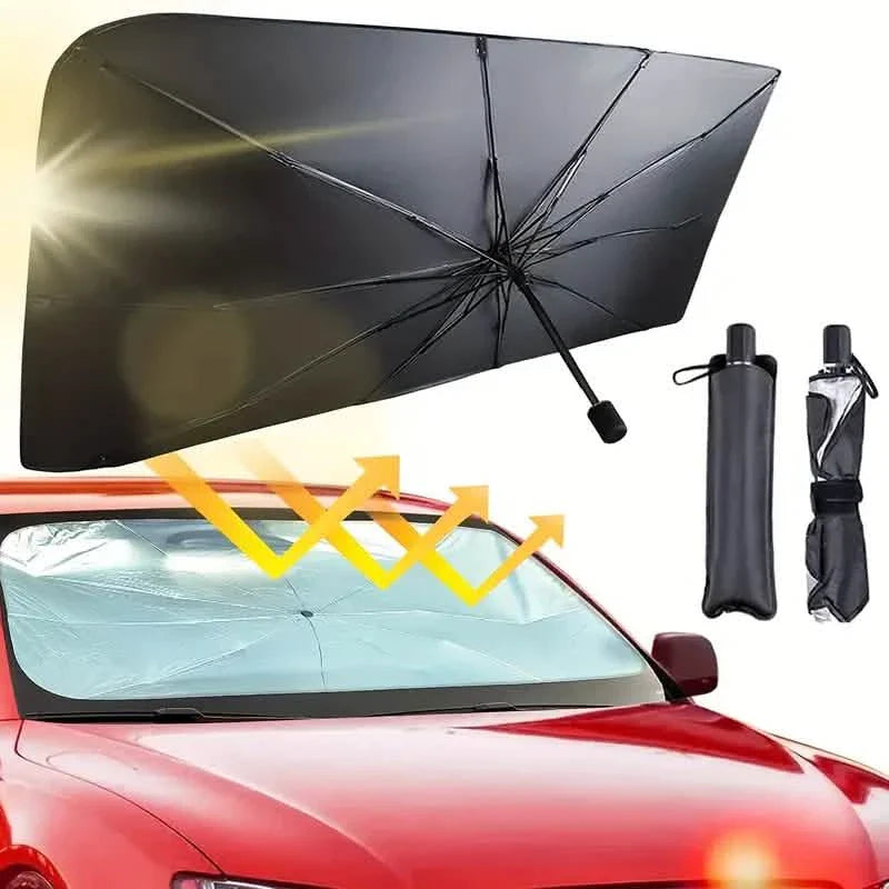 Car Windshield Sun Shade UV Rays and Heat Sun Visor Protector Foldable Reflector Umbrella by DailySale