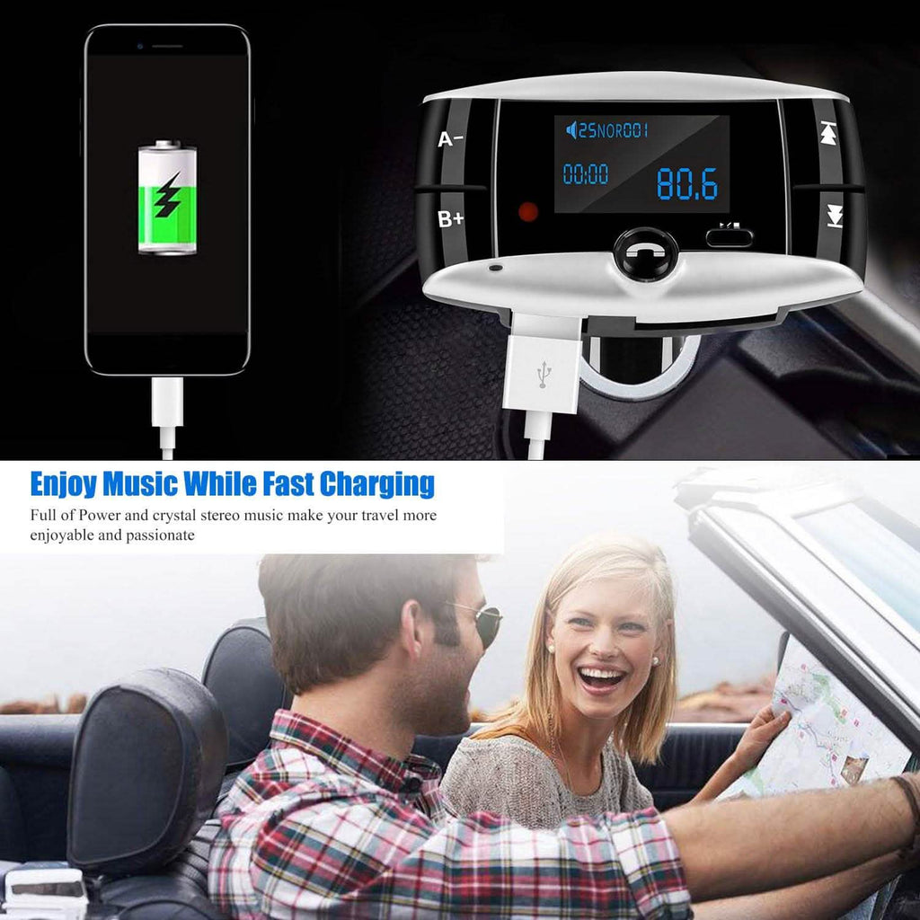 Car Wireless FM Transmitter USB Charger Hands-free Call MP3 Player by DailySale