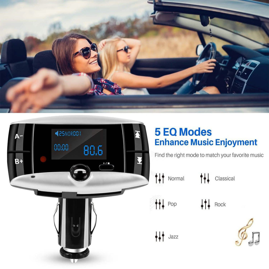 Car Wireless FM Transmitter USB Charger Hands-free Call MP3 Player by DailySale