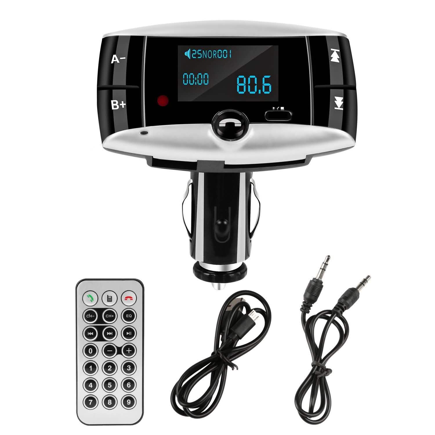 Car Wireless FM Transmitter USB Charger Hands-free Call MP3 Player by DailySale
