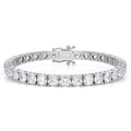 Round Lab-Grown Diamond 17.00 Carat 7" Tennis Bracelet in 14K White Gold D VS by DailySale