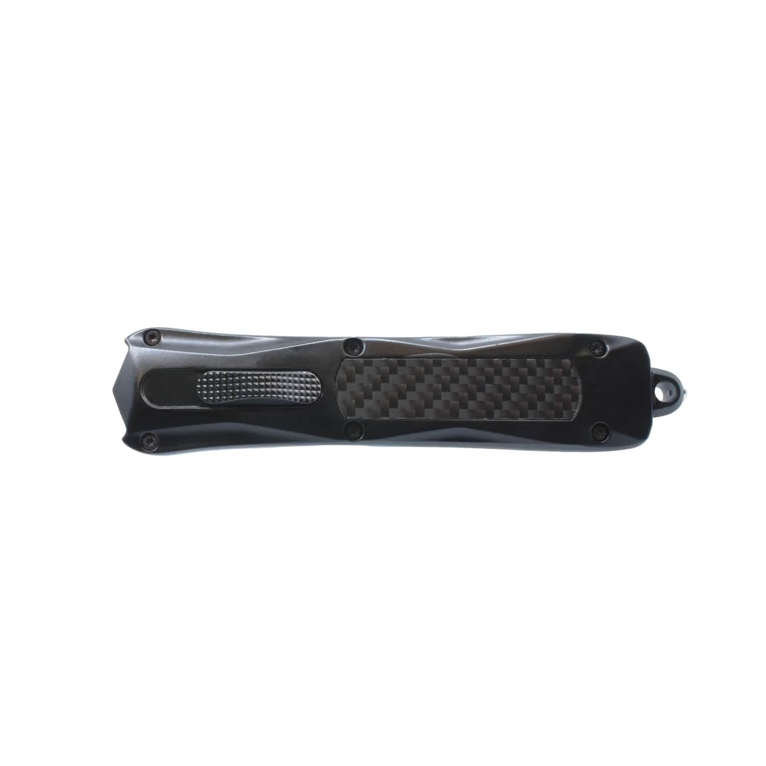 Carbon Fiber Automatic OTF Knife with Belt Clip by DailySale
