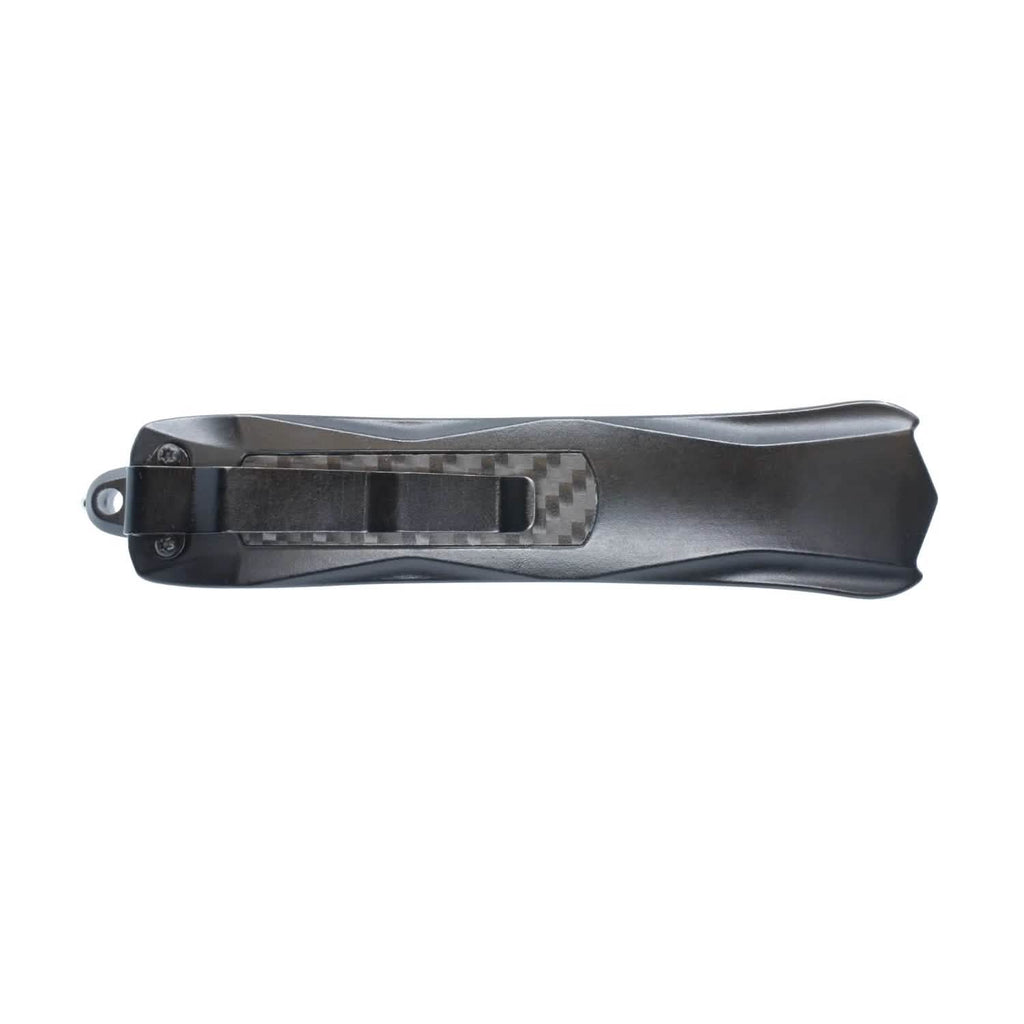Carbon Fiber Automatic OTF Knife with Belt Clip by DailySale