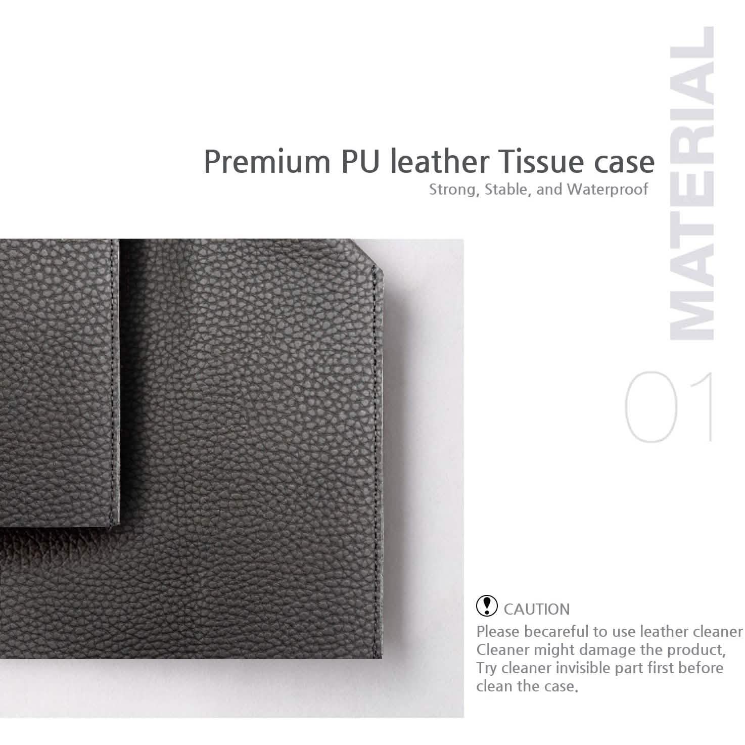 Carrotez Modern PU Leather Square Tissue Box Holder by DailySale