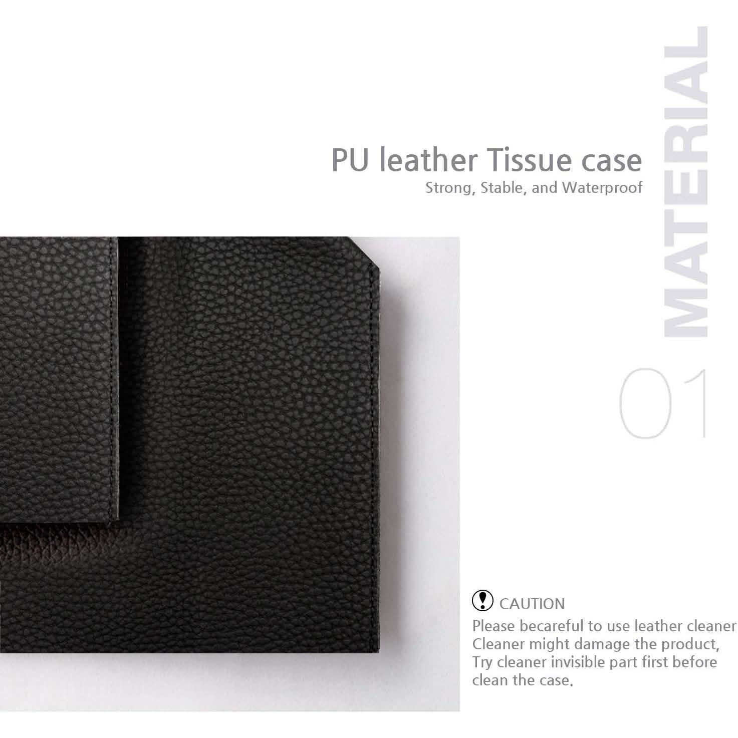 Carrotez Modern PU Leather Square Tissue Box Holder by DailySale